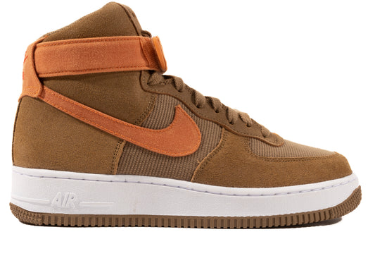 Nike Air Force 1 High '07 LX in Dark Driftwood / Hot Curry / White