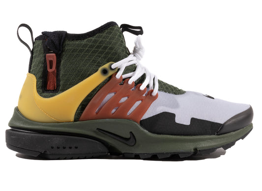 Nike Air Presto Mid Utility in Carbon Green / Black / Ghost / Pollen