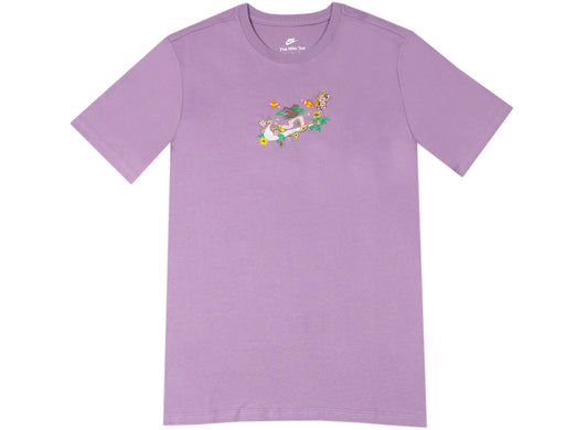 Nike Sportswear S/S Twist Logo Tee in Violet
