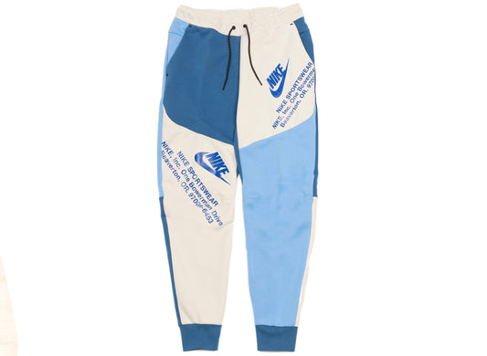 Nike Sportswear Tech Fleece Joggers in Light Bone / Dark Marina Blue / Game Royal