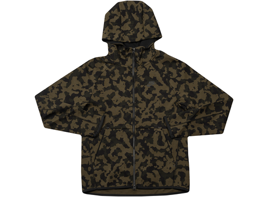 Nike Sportswear Tech Fleece Men's Full-Zip Printed Hoodie in Medium Olive / Black