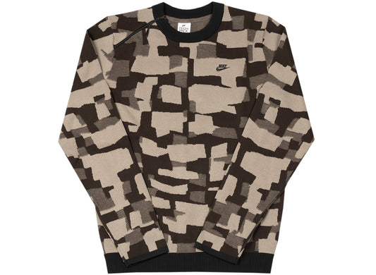 Nike Sportswear Tech Pack Engineered Sweater in Black / Moon Fossil