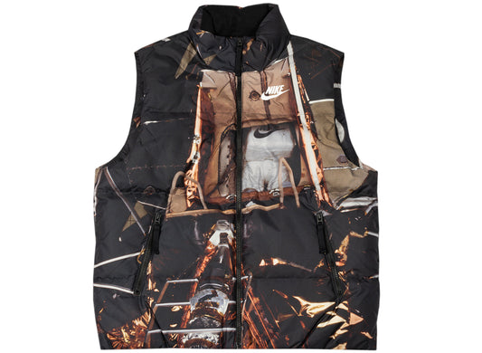Nike Sportswear Zero Gravity Down Vest in Black / White