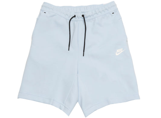 Nike Tech Fleece Shorts in Celestine Blue / White
