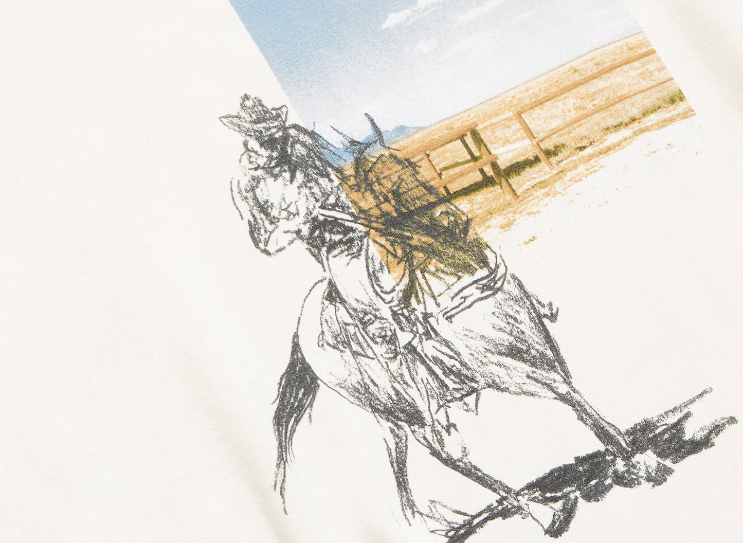 One of These Days Into the Distance Crewneck in Bone