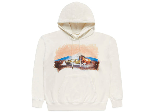 One of These Days Mustang Hoodie in Bone
