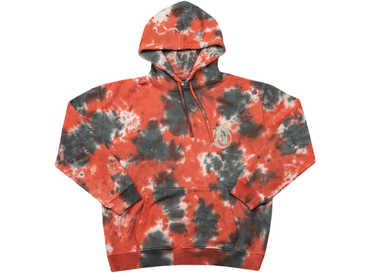 Oneness Cyrus Hoodie in Tie Dye Black / Red / White