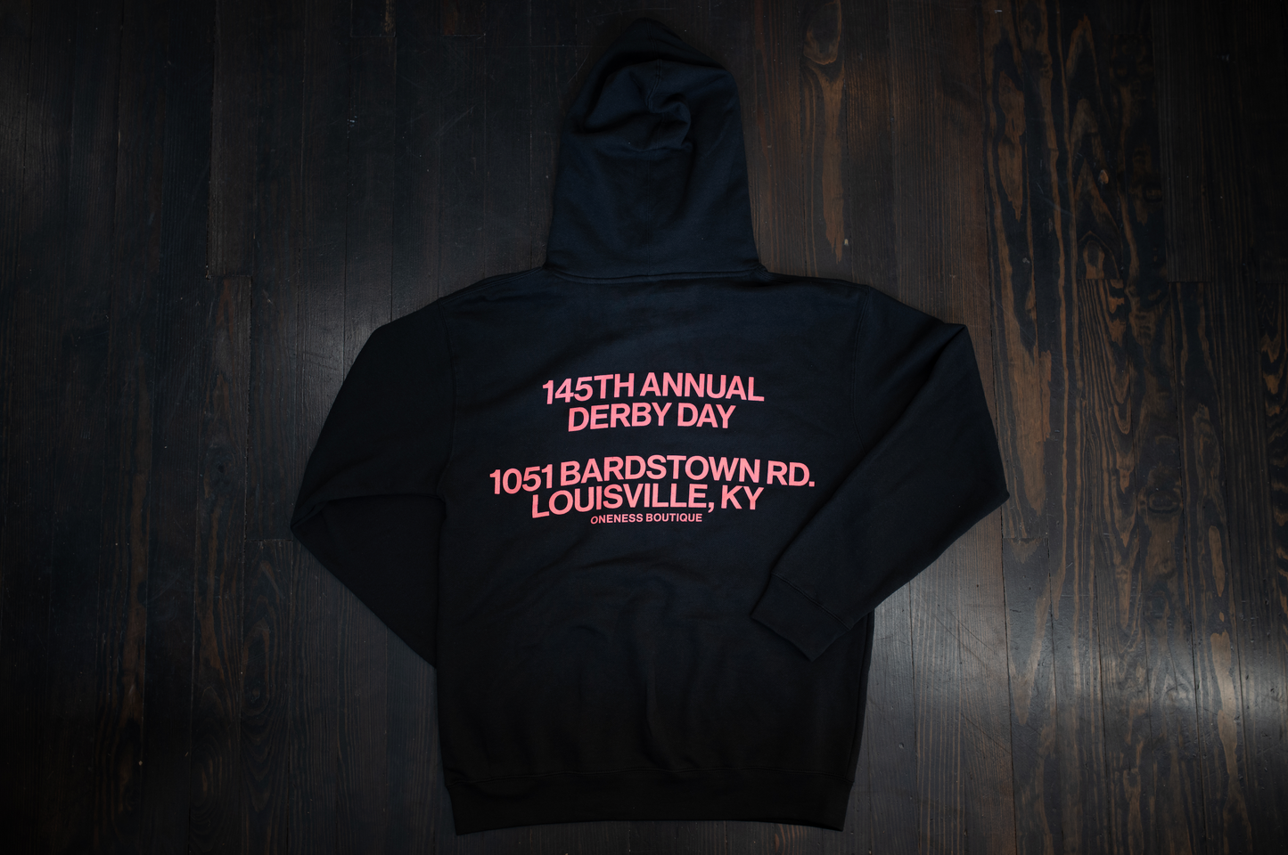 Oneness Derby Day Hoodie in Black / Red