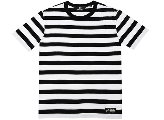 Paper Planes Breton Stripe Oversized Tee in Black / White