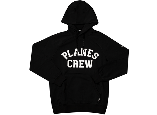 Paper Planes Crew Hoodie in Black