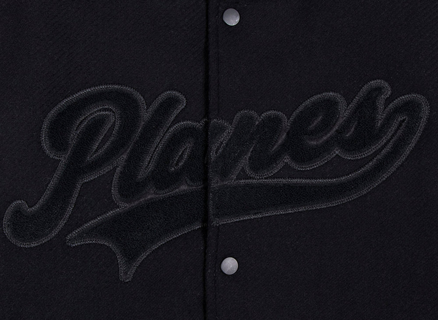 Paper Planes Varsity Jacket Triple Black - view 4