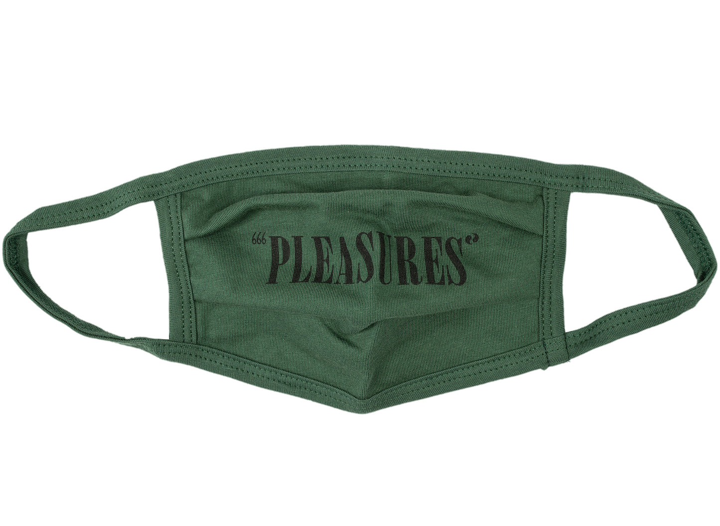 Pleasures Core Logo Gesichtsmaske in Olive