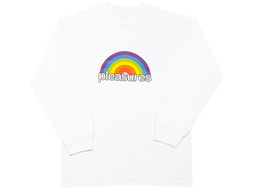 Pleasures Good Times Long Sleeve T-Shirt in White