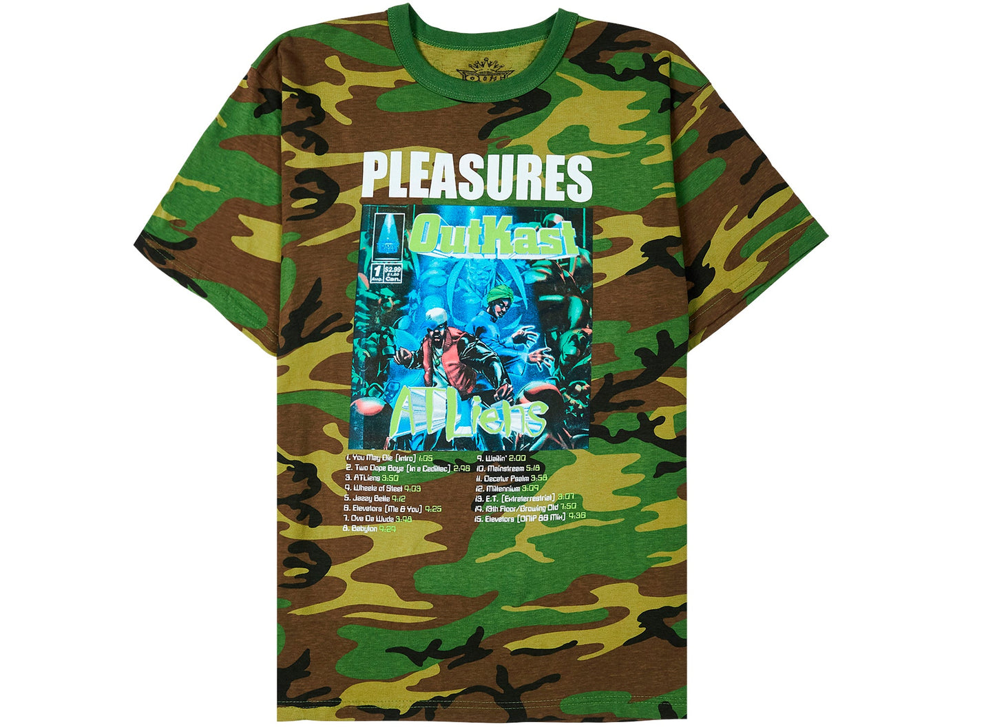 Pleasures x Outkast ATLiens Tee in Camo