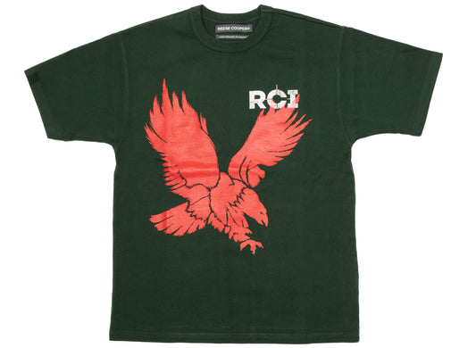 Reese Cooper Eagle Tee in Forest Green