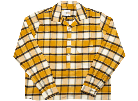 Rhude Camp Button-Up Shirt in Yellow