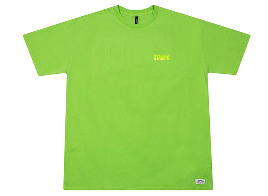 Stampd Split Tee in Neon