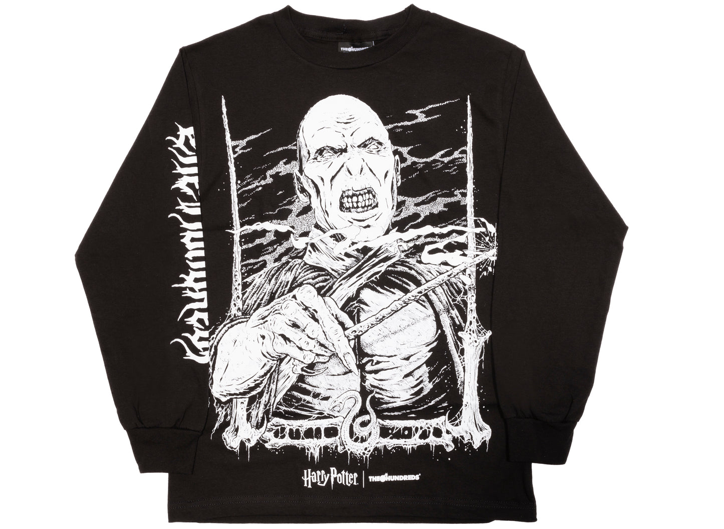Camiseta de manga larga The Hundreds x Harry Potter Voldemort en negro