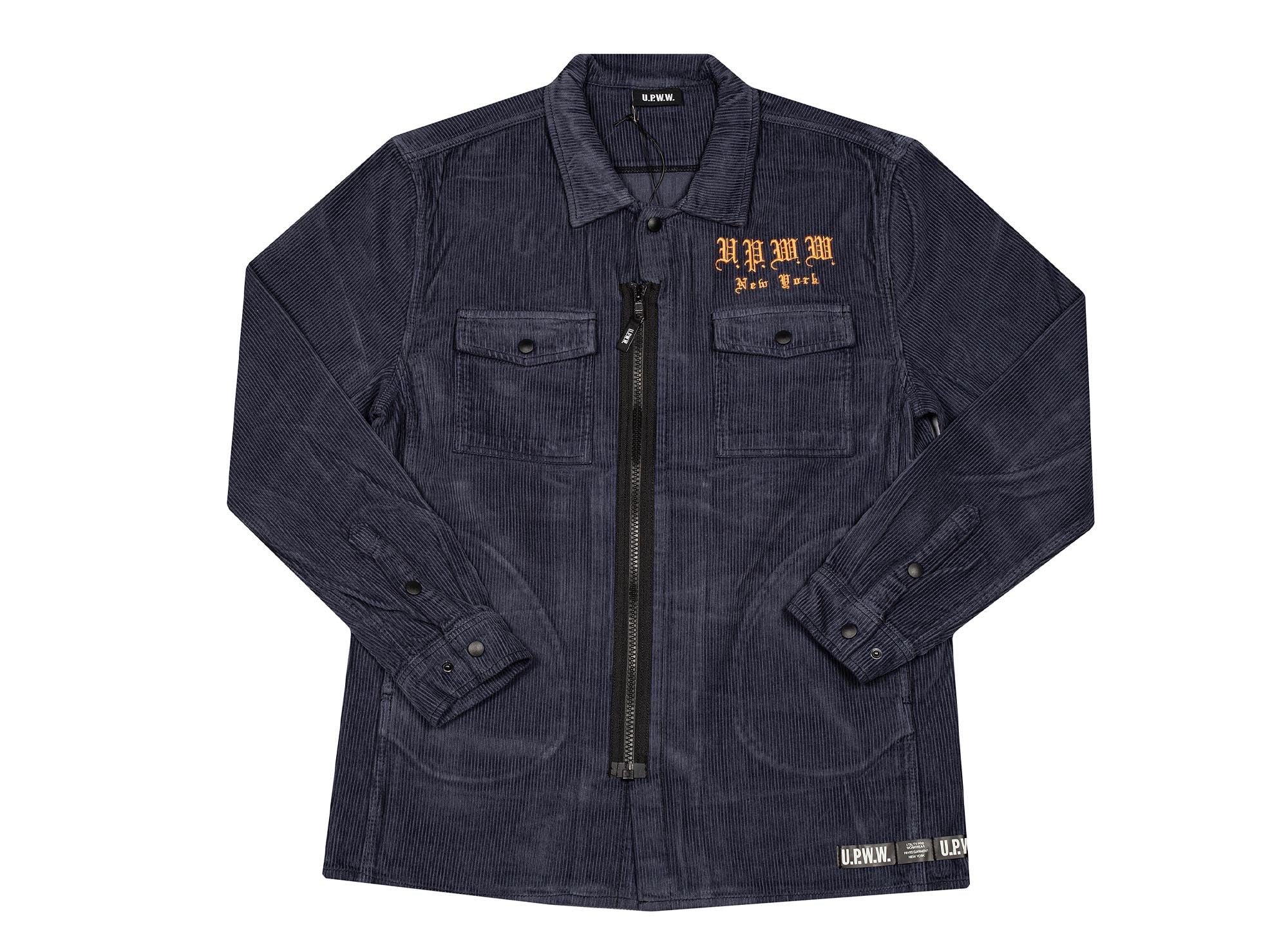 U.P.W.W. Zipped Work Jacket 'Blue' | Oneness Boutique