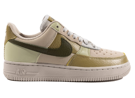 Women's Air Force 1 in Light Bone / Rough Green / Olive Aura