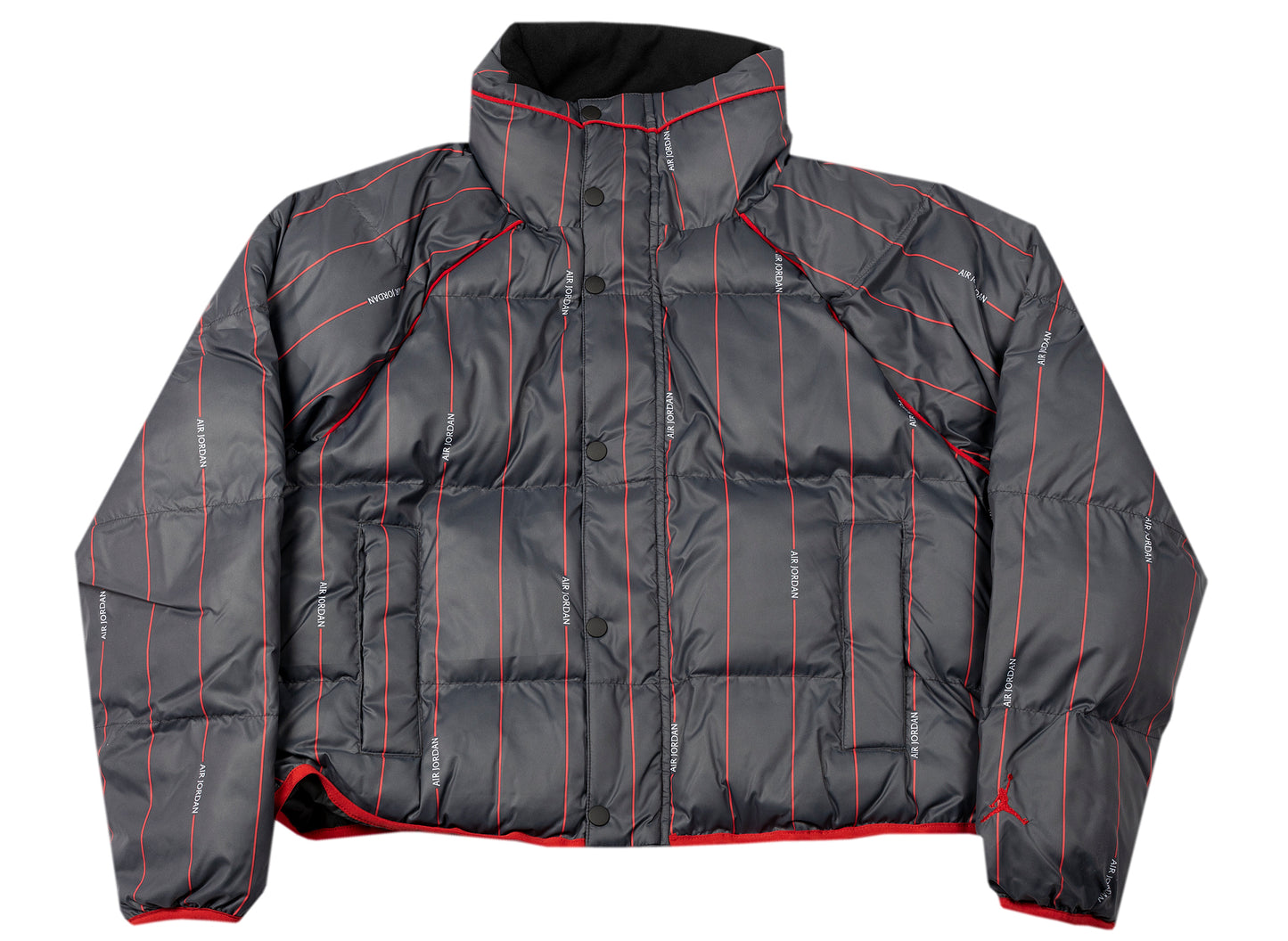 Women's Jordan Core Flight Puff Jacket in Black / Varsity Red