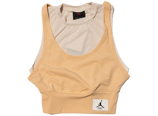 Women's Jordan Essentials Crop Top in White Onyx / Light Orewood Brown