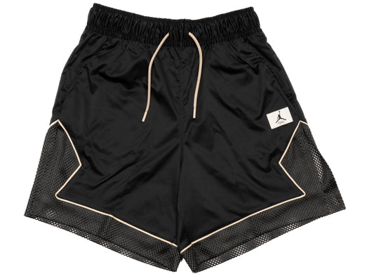 Women's Jordan Essentials Diamond Shorts in Black / Dark Smoke Grey / Sanddrift