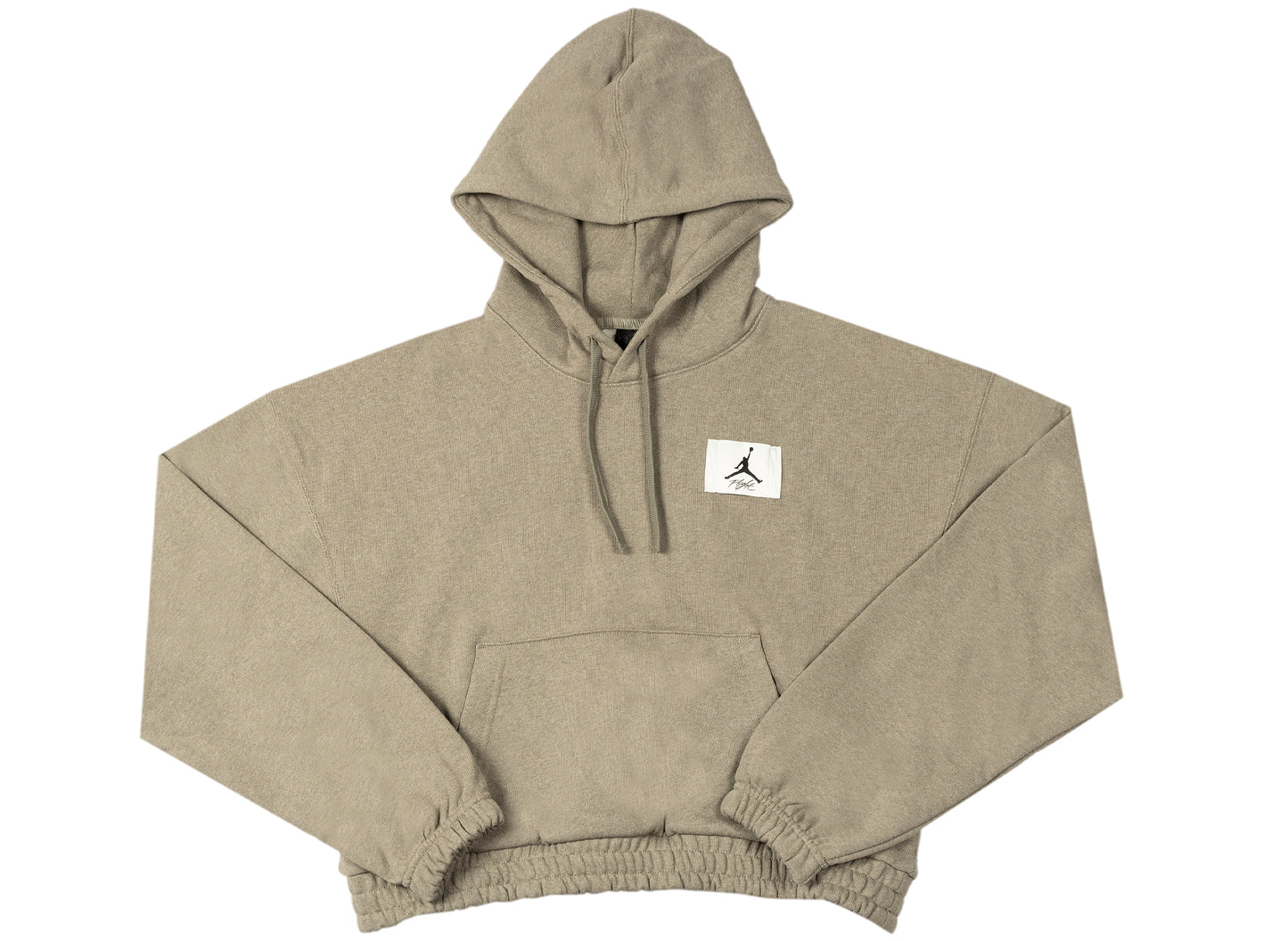 Women's Jordan Essentials Fleece Hoodie in Light Army / Heather / Saturn Gold