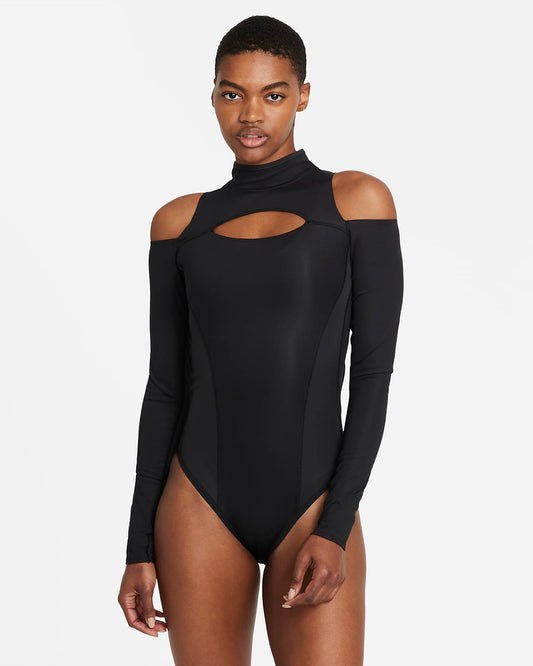 Women's Jordan Future Bodysuit in Black / Off Noir / Dark Smoke Grey