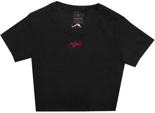 Women's Jordan Heritage Core Top in Black / Mystic Hibiscus