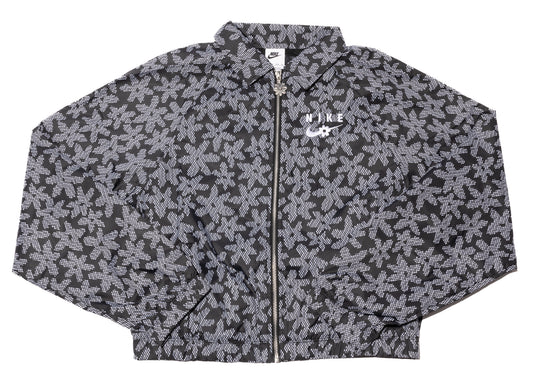 Women's Nike Sportswear AOP Woven Jacket in Black / White