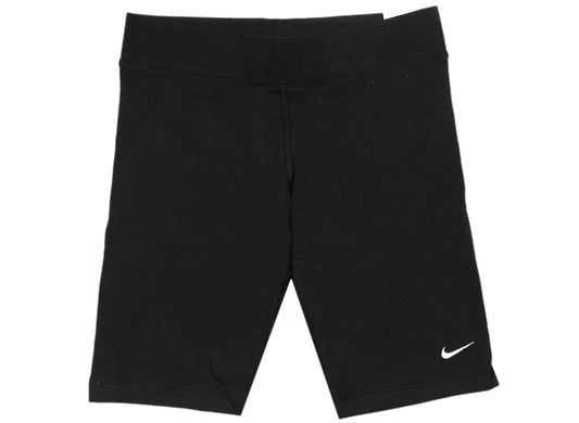 Women's Nike Sportswear Essentials Biker Shorts in Black / White