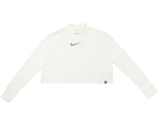Women's Nike Sportswear M2Z Long Sleeve Crop Top in Pure