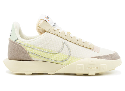 Women's Nike Waffle Racer LX Series in Pale Ivory / Silver / Muslin / Jade Aura