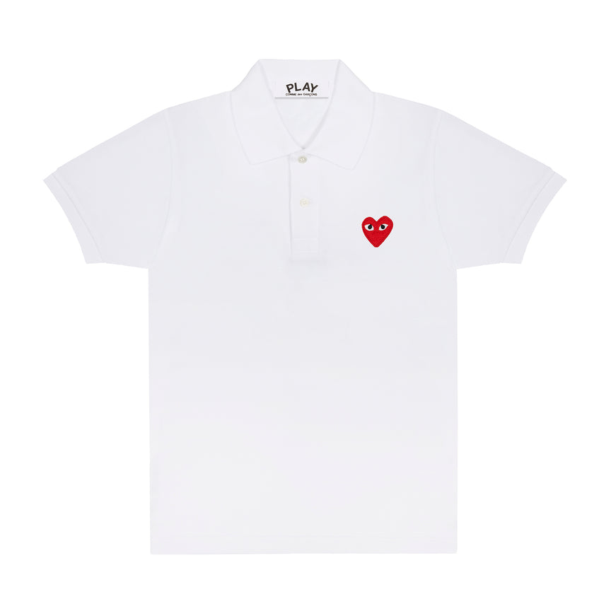 Comme des Garçons Play Polo Shirt 'White'