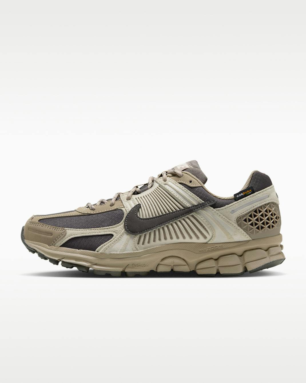Nike Zoom Vomero 5 Cordura Light Orewood Brown, side view, photo via Highsnobiety / Nike