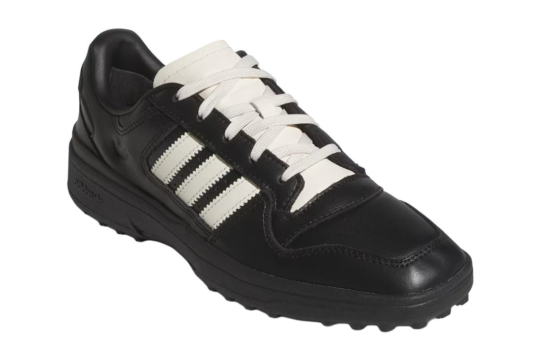 adidas Forum SQ Trainer Core Black KK3757 — official product plate, squared toe and cleated black cupsole