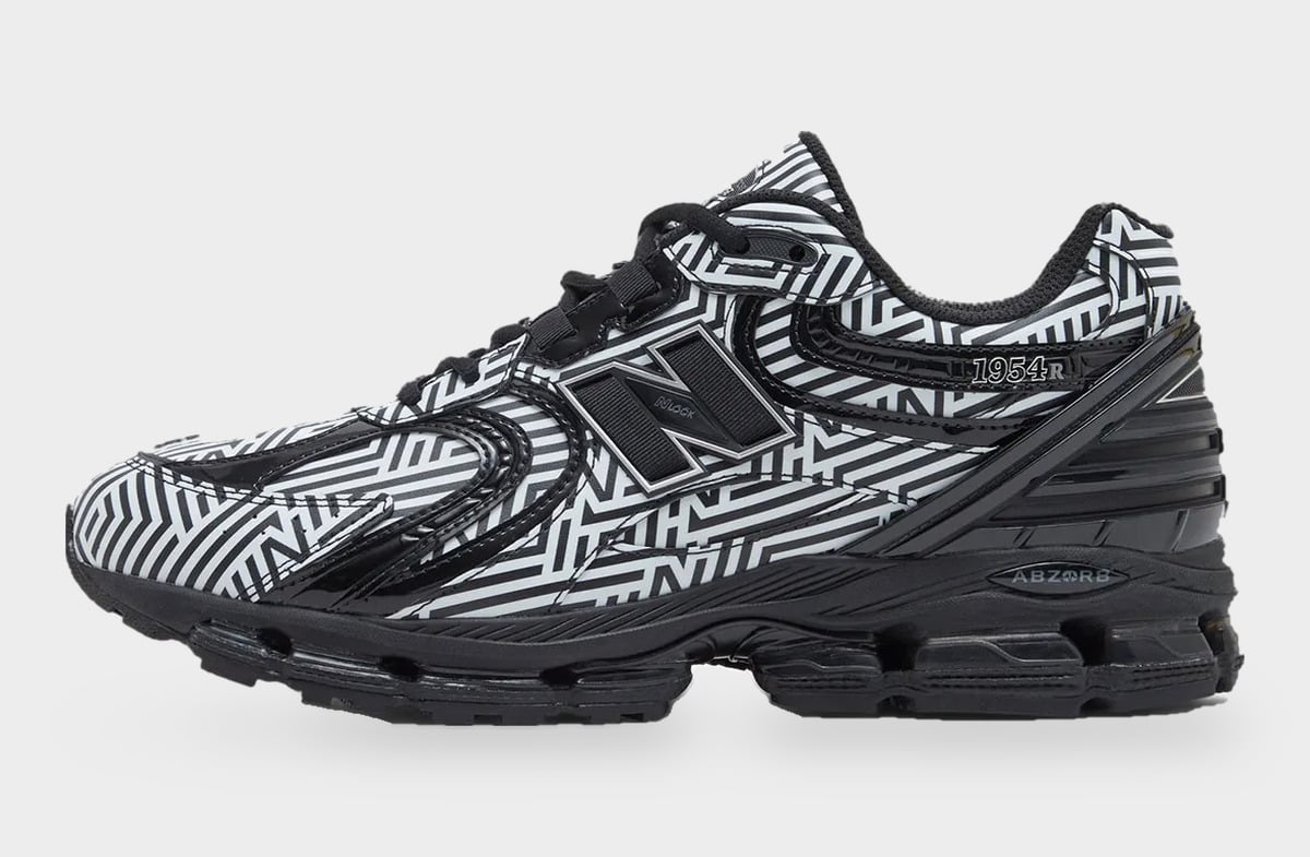 New Balance 1954R Dazzle Camo white/black (retailer image via JustFreshKicks)