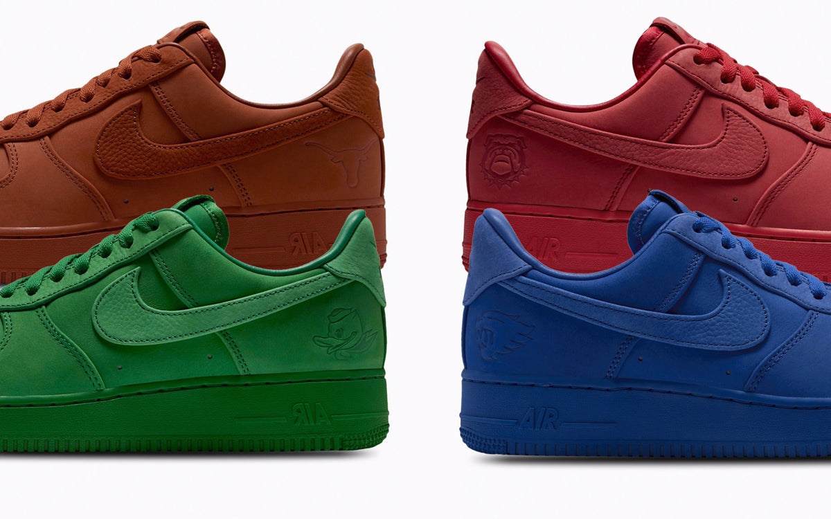 NCAA x Nike Air Force 1 Low pack in Texas, Georgia, Oregon and Kentucky colors