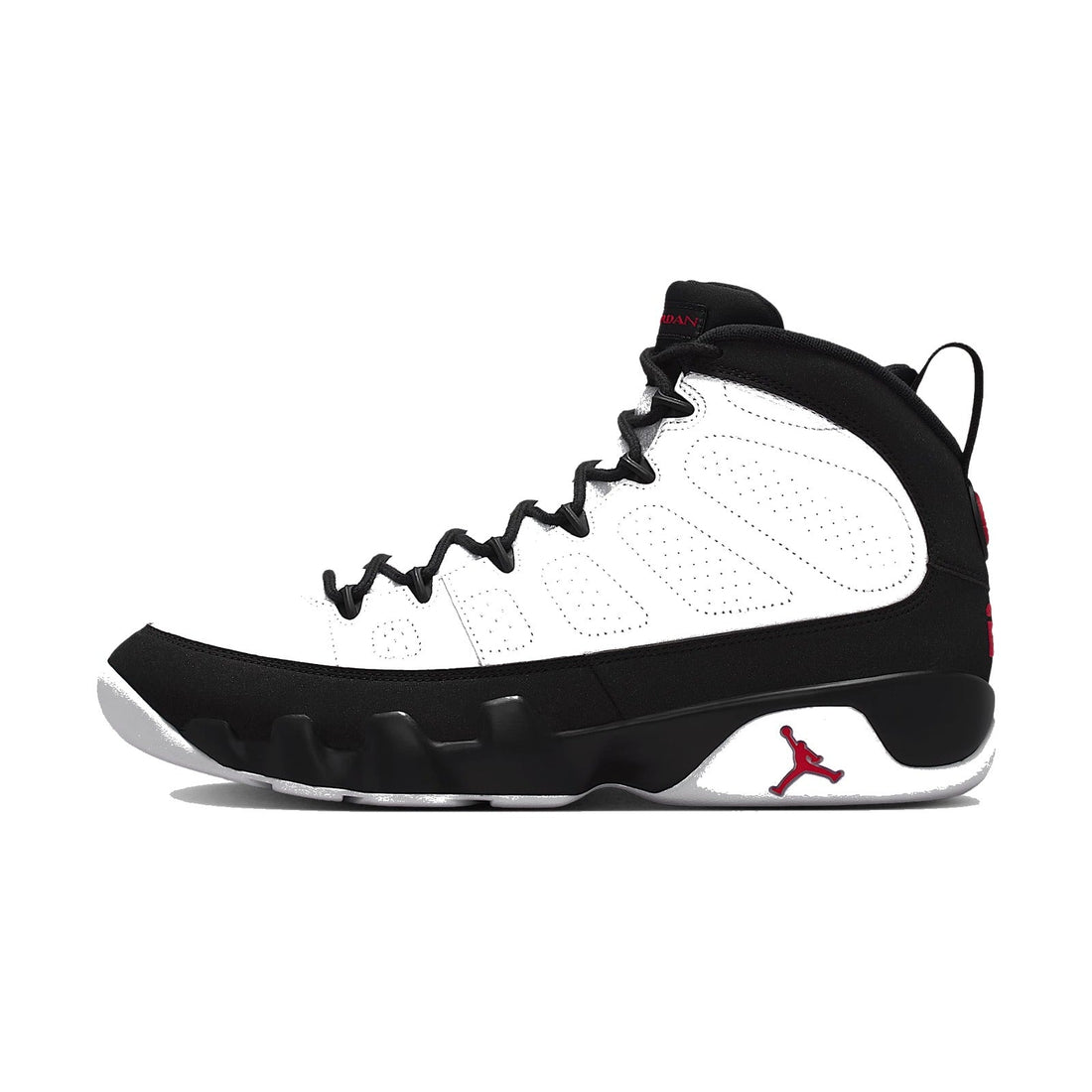 Air Jordan 9 Retro OG White and Black Space Jam official Nike SNKRS image