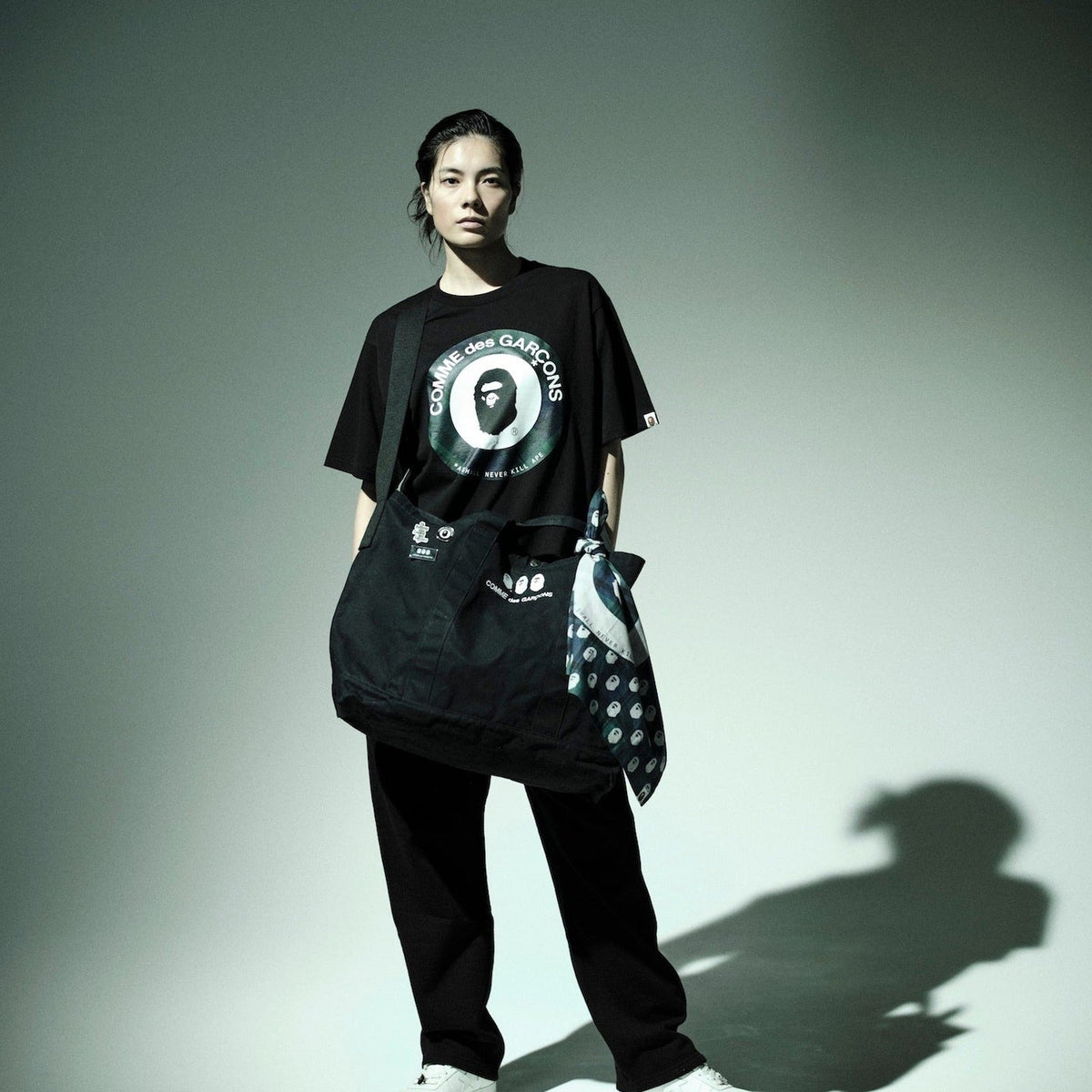BAPE x COMME des GARCONS FW26 Osaka official press look