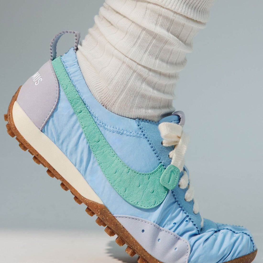 Jacquemus x Nike Moon Shoe Multi-Blue Miami on-foot official Jacquemus