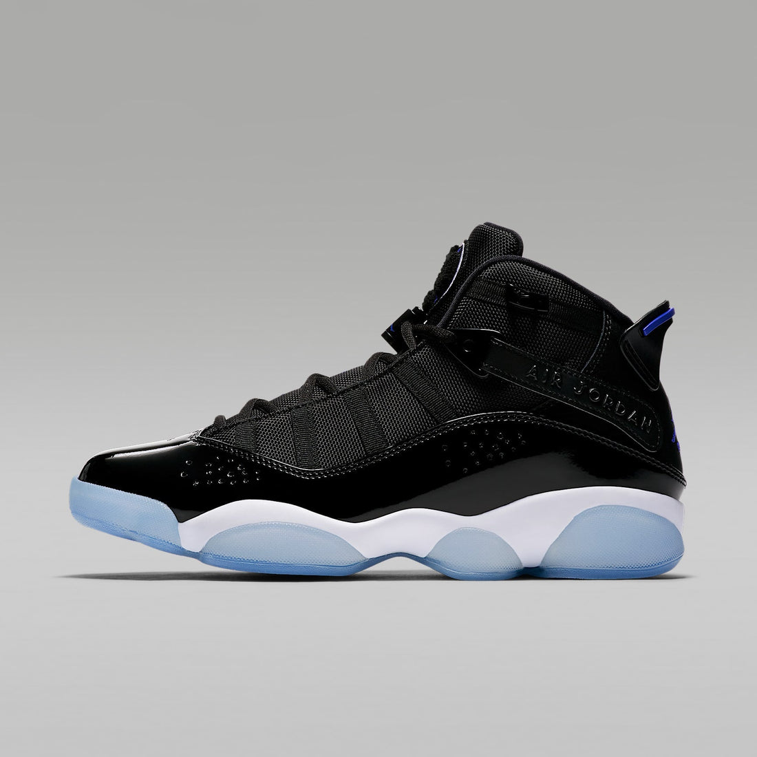 Jordan 6 Rings Black/White/Hyper Royal 322992-016 official Nike lateral hero