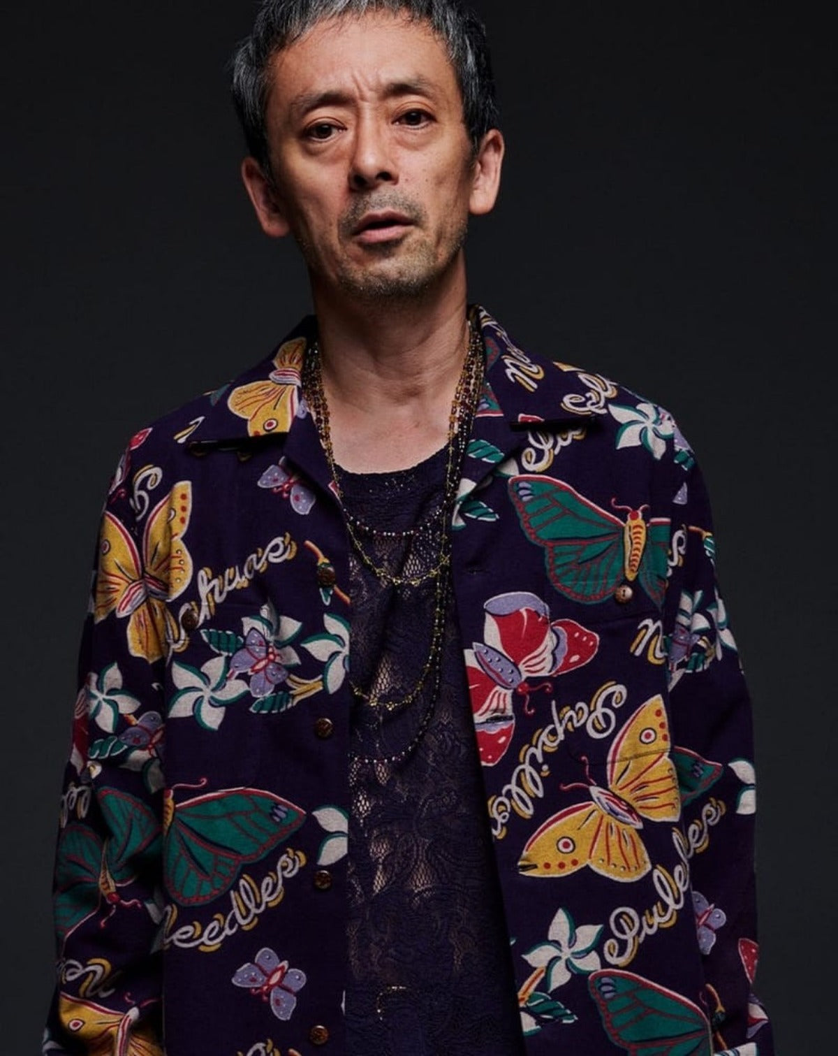 Needles × Tailor Toyo / Sun Surf campaign — Kenichi Takito in Papillon flannel shirt