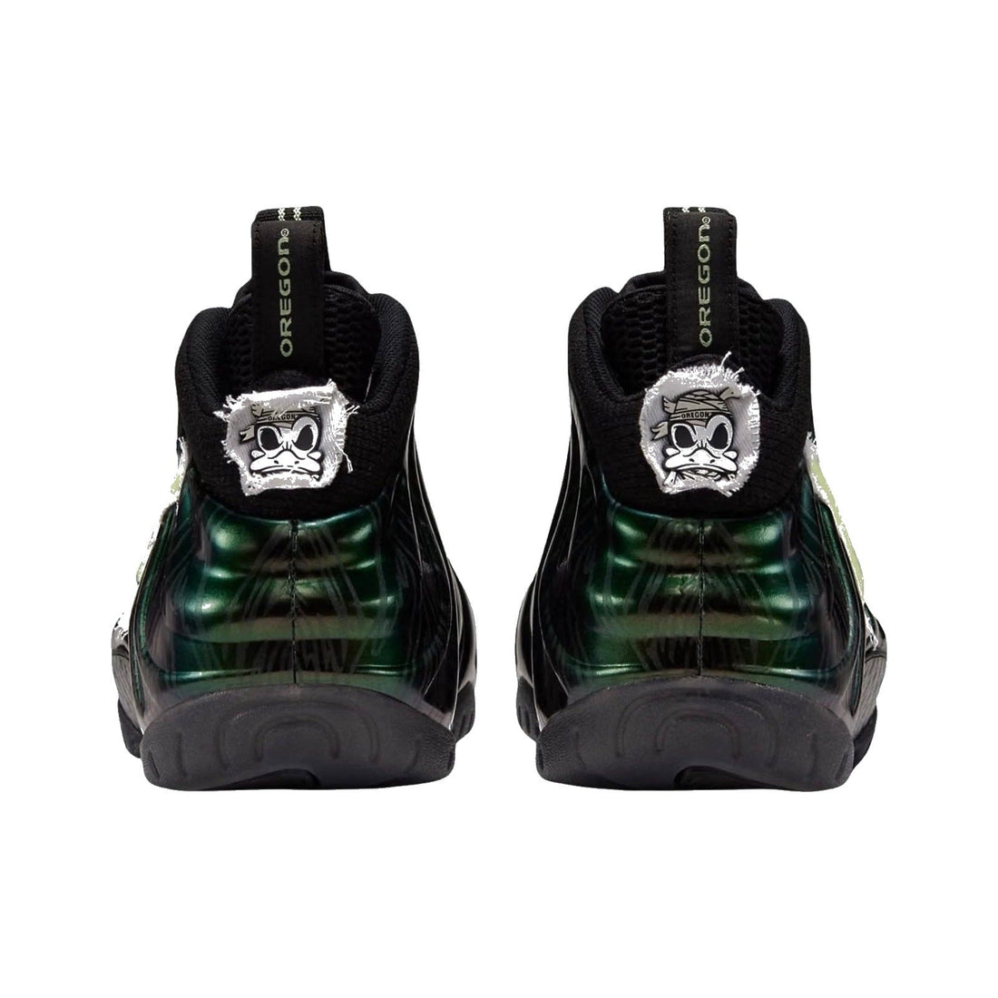 Nike Air Foamposite Pro Mummy Duck Black pair — Nike e-comm via WWD