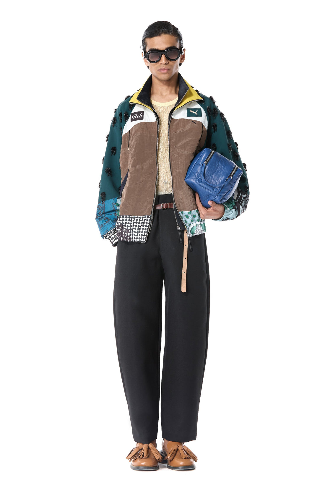 PUMA × RCB × Dhruv Kapoor Dual Front Bomber Jacket — official Dhruv Kapoor Milan lookbook