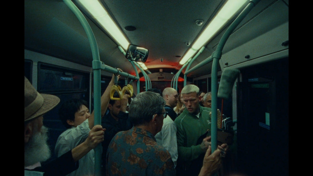 Reebok × Manors II United Kingdom of Golf campaign — packed bus with golf bag, official Reebok