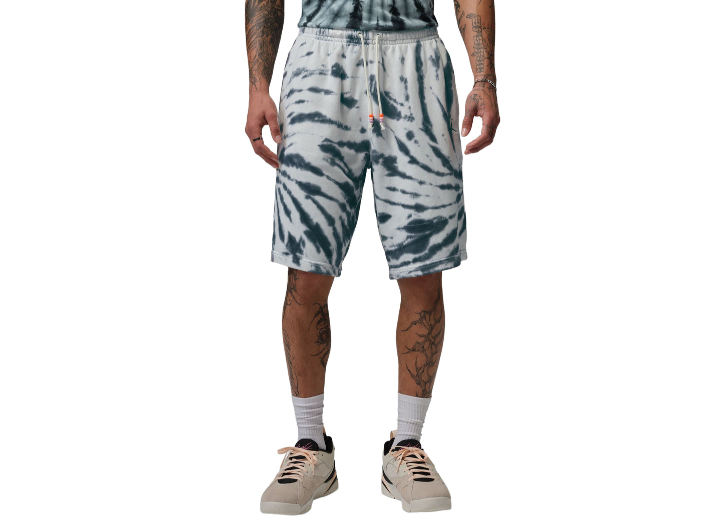 Jordan Brooklyn Fleece Tie-Dye Festival Short in Sail