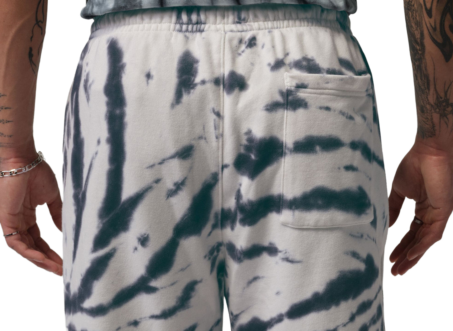Jordan Brooklyn Fleece Tie-Dye Festival Short in Sail