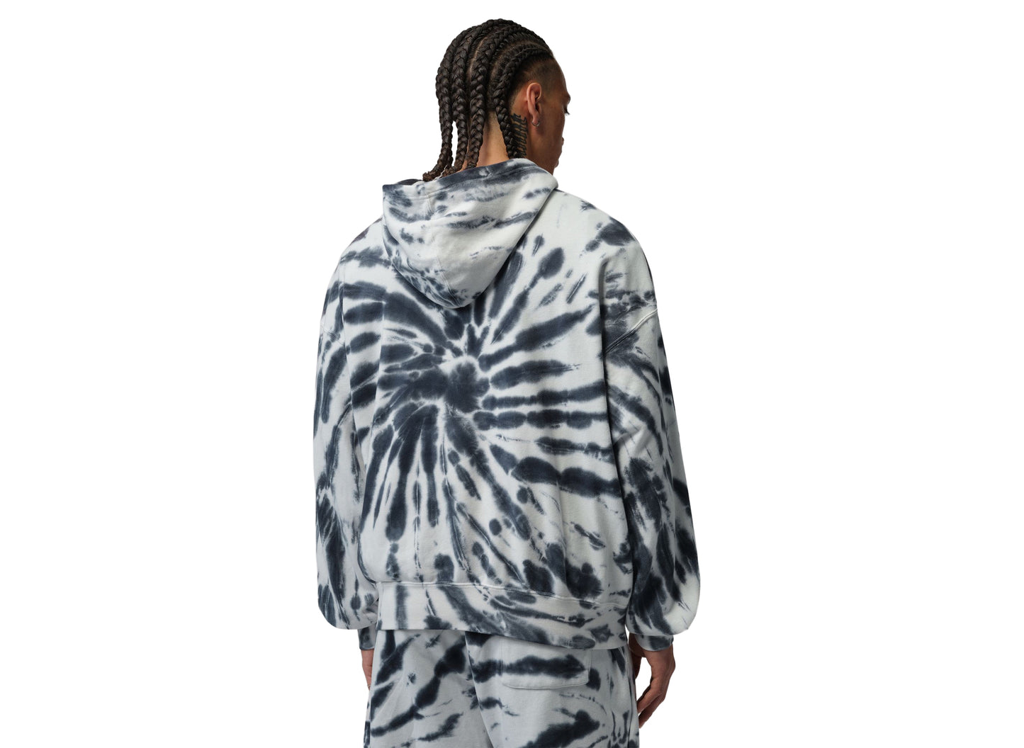Jordan Brooklyn Fleece Tie-Dye Pullover Festival Hoodie in Sail